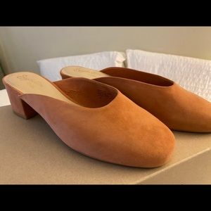 Seychelles peach chorus suede mules